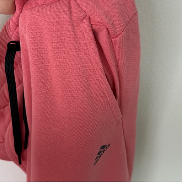 Adidas Originals Women’s Pink Stripes Celebrity Sport Fleece Pants Joggers - Picture 8 of 8